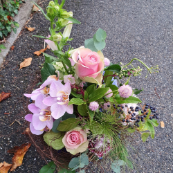 Blumenstrauss rosa weiss (ausgeliefert am 16. September 2021 in Grosshöchstetten)